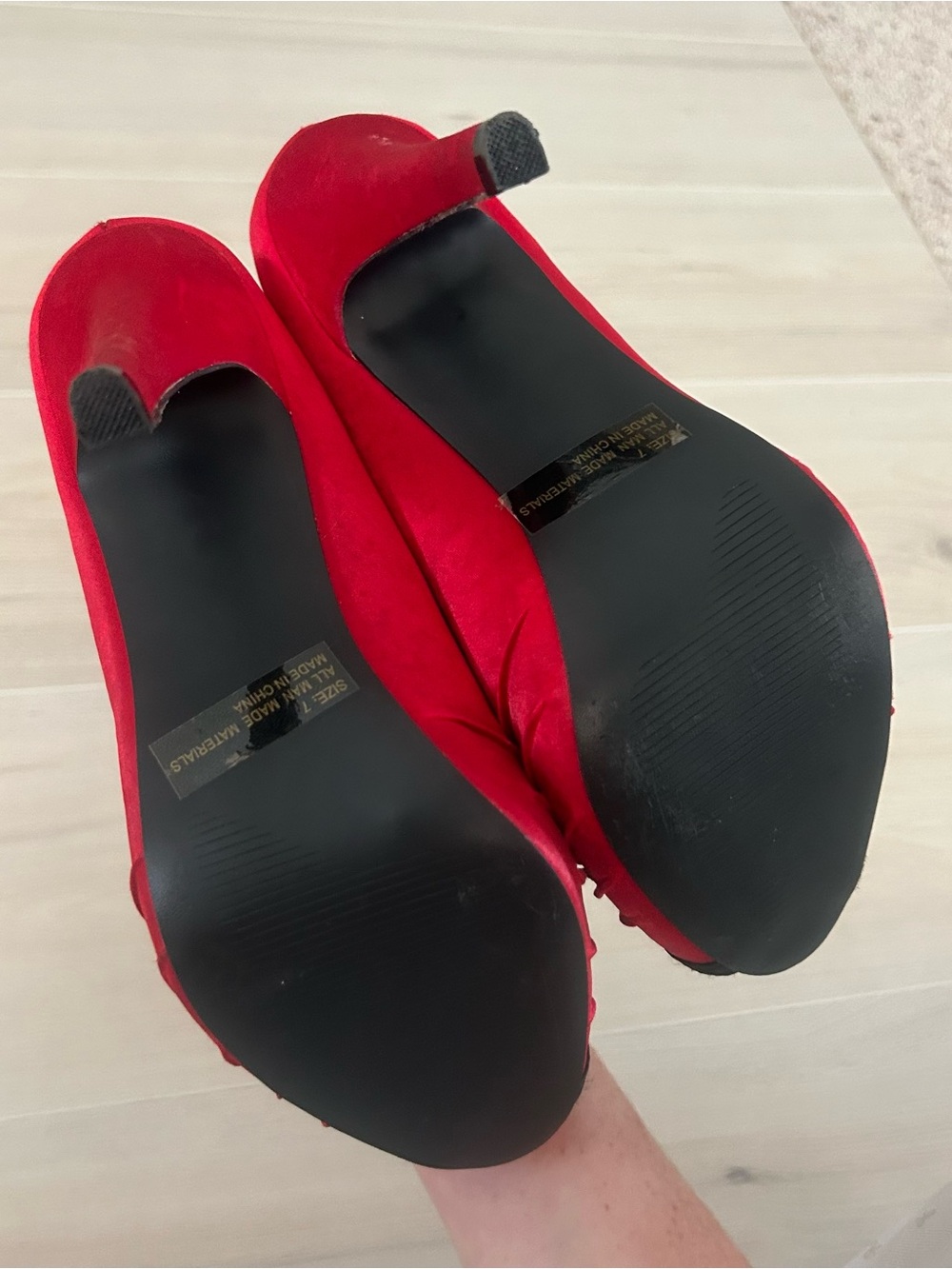 vintage red and black charlotte russe heels - Picture 7 of 9